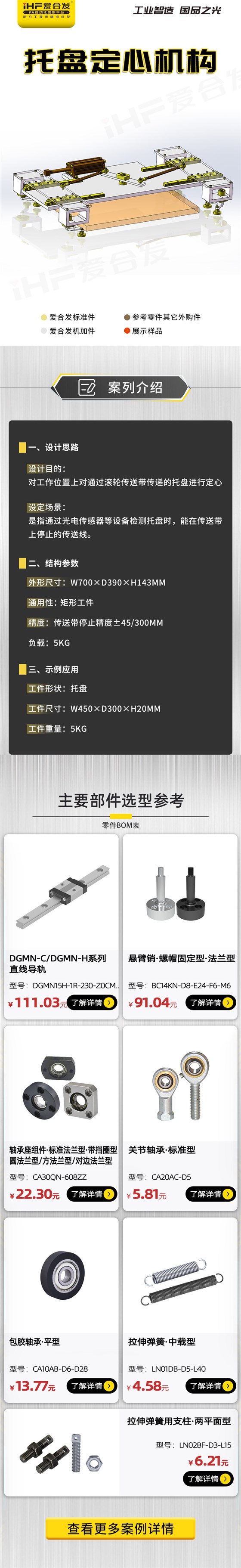 愛合發(fā)：案例介紹，托盤定心機(jī)構(gòu)！