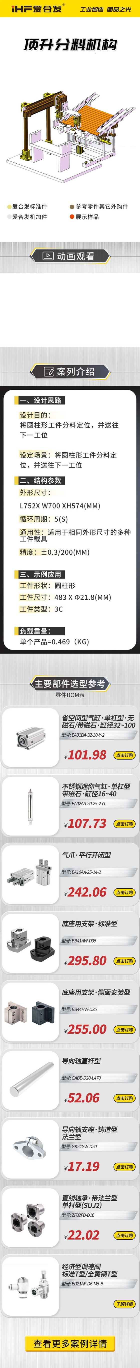 愛合發(fā)：案例介紹，頂升分料機構(gòu)！